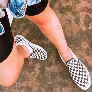 black & white checkered vans